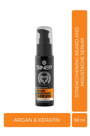 SINEP BEARD & MUSTACHE ARGAN AND KERATIN SERUM 50ML